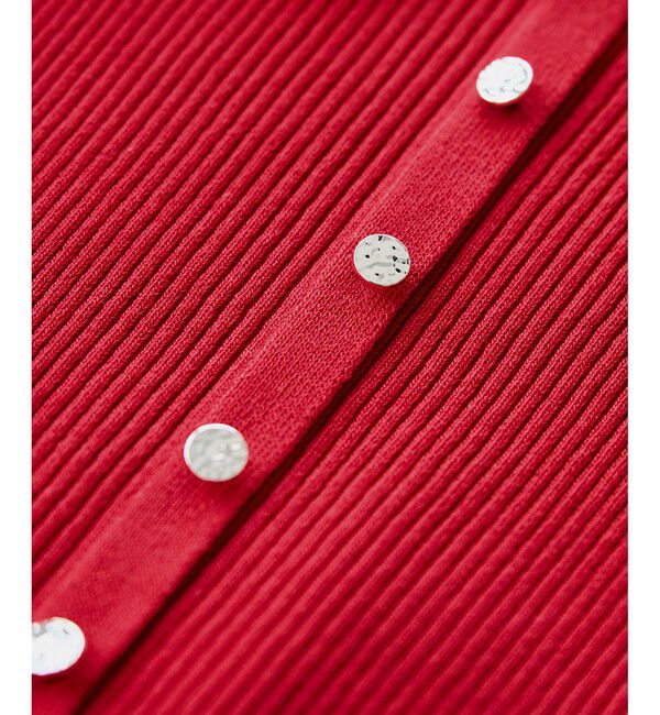 VIS「ビックカラーオフショルハーフスリーブニット」|ニット・セーター|