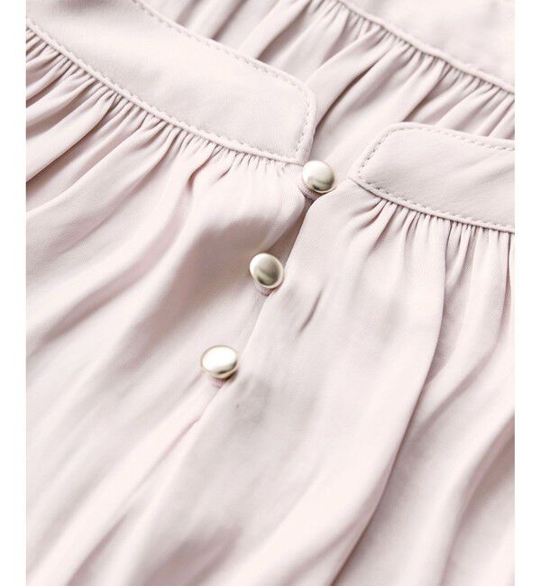 VIS「割繊シャーリングブラウス/2WAY・イージーケア」|シャツ・ブラウス|