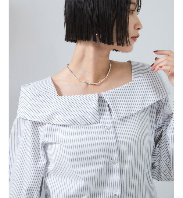 VIS「オフショルライクロングスリーブブラウス/イージーケア」|シャツ・ブラウス|