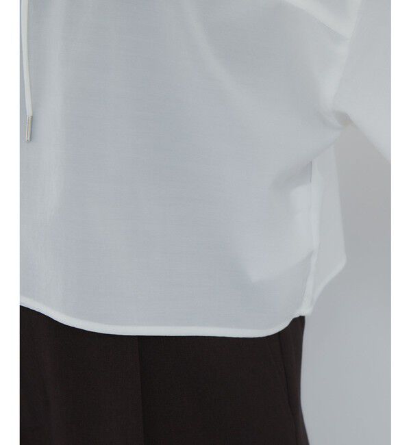 VIS「フード付きクロップドシアーシャツ」|シャツ・ブラウス|