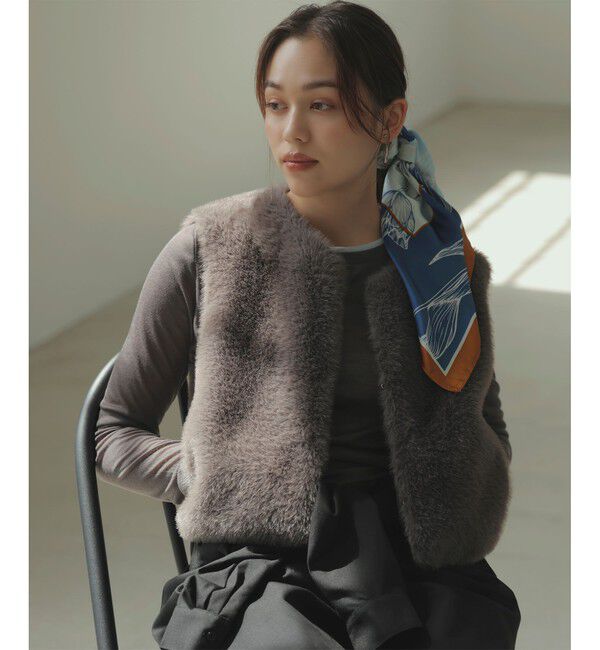 VIS「アソートファーショートベスト」|ベスト・ジレ|