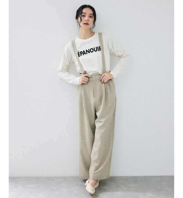 VIS「サスペンダー付き2WAYワイドパンツ」|チノ|