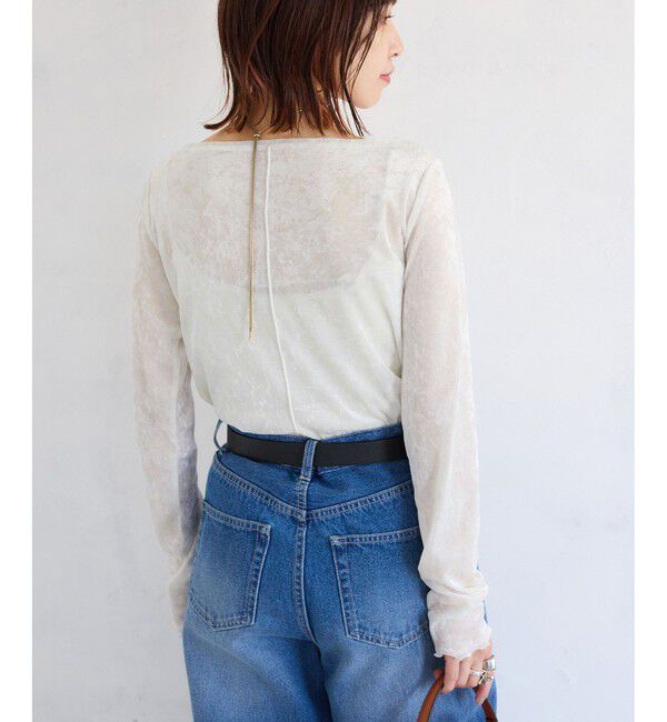 VIS「シアーベロアロングスリーブTシャツ」|Tシャツ・カットソー|