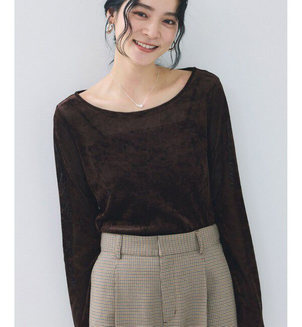 VIS「シアーベロアロングスリーブTシャツ」|Tシャツ・カットソー|