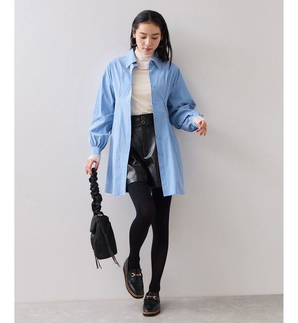 VIS「【POLO BCS】VIS別注ウエストタックフレアワンピース/WEB限定」|ワンピース|