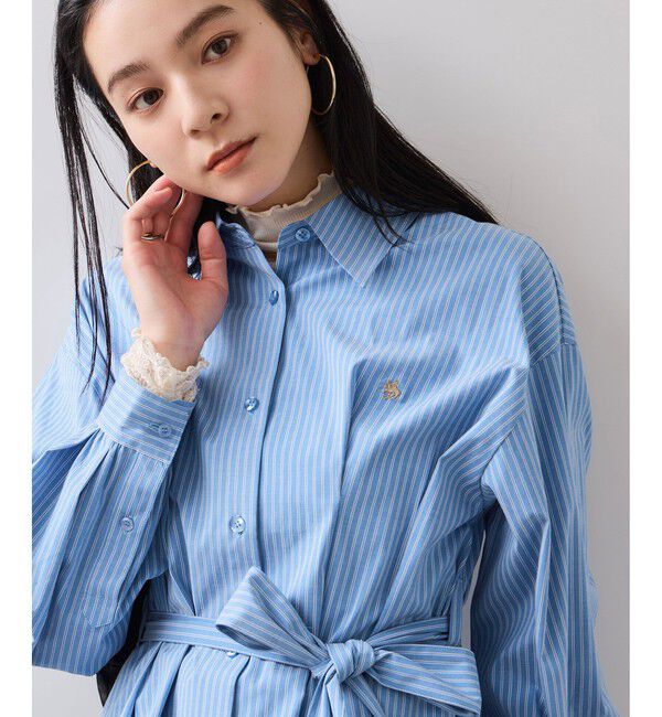 VIS「【POLO BCS】VIS別注ウエストタックフレアワンピース/WEB限定」|ワンピース|