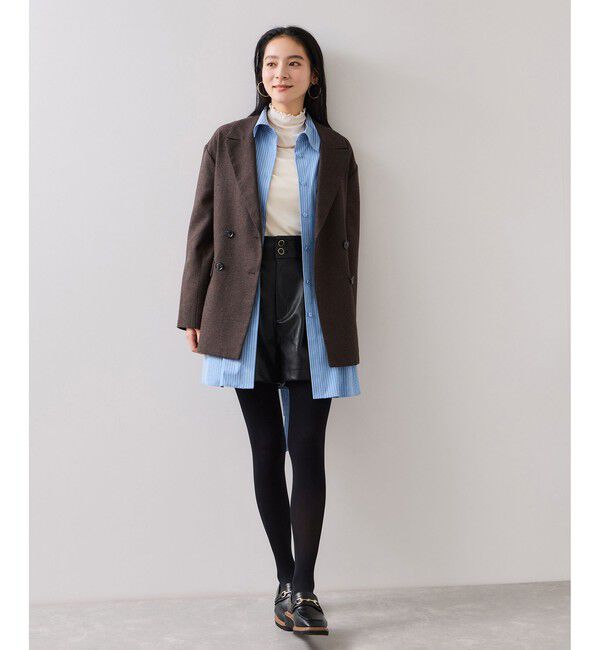 VIS「【POLO BCS】VIS別注ウエストタックフレアワンピース/WEB限定」|ワンピース|