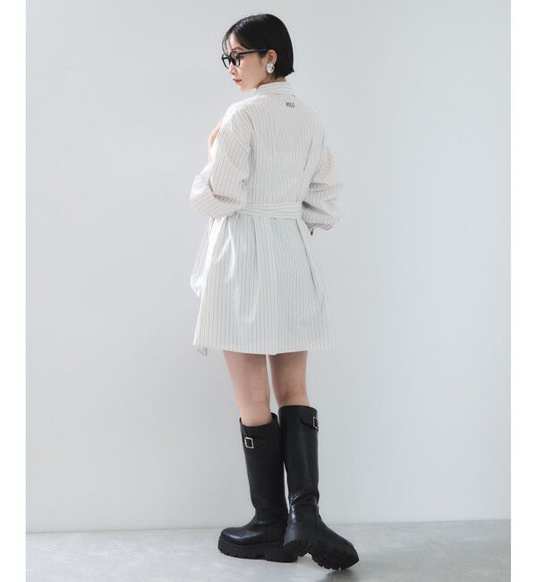 VIS「【POLO BCS】VIS別注ウエストタックフレアワンピース/WEB限定」|ワンピース|