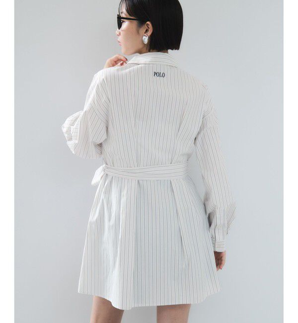 VIS「【POLO BCS】VIS別注ウエストタックフレアワンピース/WEB限定」|ワンピース|