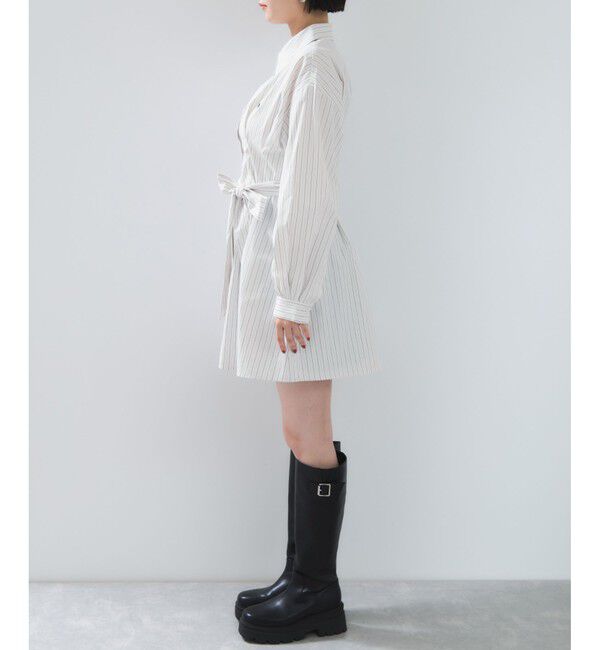 VIS「【POLO BCS】VIS別注ウエストタックフレアワンピース/WEB限定」|ワンピース|