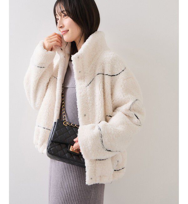 VIS「ジャガードボアブルゾン」|ブルゾン・スタジャン|