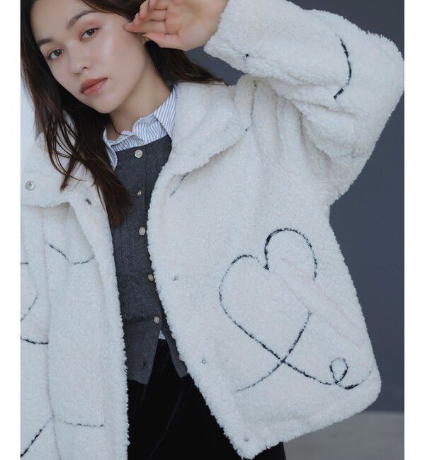 VIS「ジャガードボアブルゾン」|ブルゾン・スタジャン|