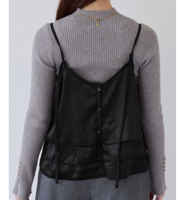 VIS「【WEB限定】サテンフリルビスチェ/2WAY」|キャミソール|