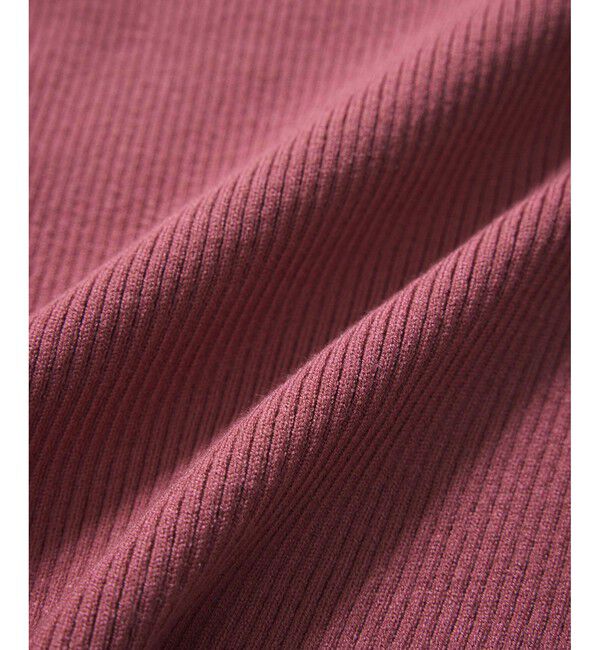 VIS「アシメねじれデザインリブニット」|ニット・セーター|