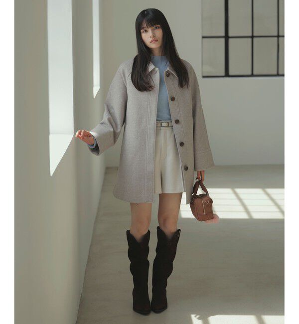 VIS「フレアーチェスターコート」|チェスターコート|