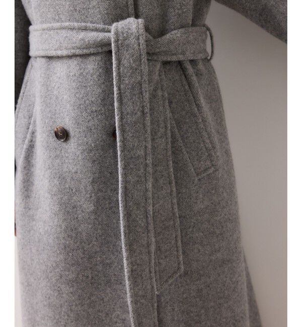 VIS「尾州シャギースタンドカラーロングコート/静電気防止・WEB限定PS・TMサイズ」|その他|