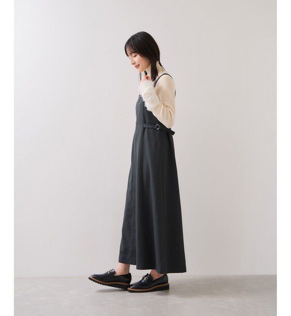 VIS「フェザー切り替えスリーブシアータートルニット」|ニット・セーター|