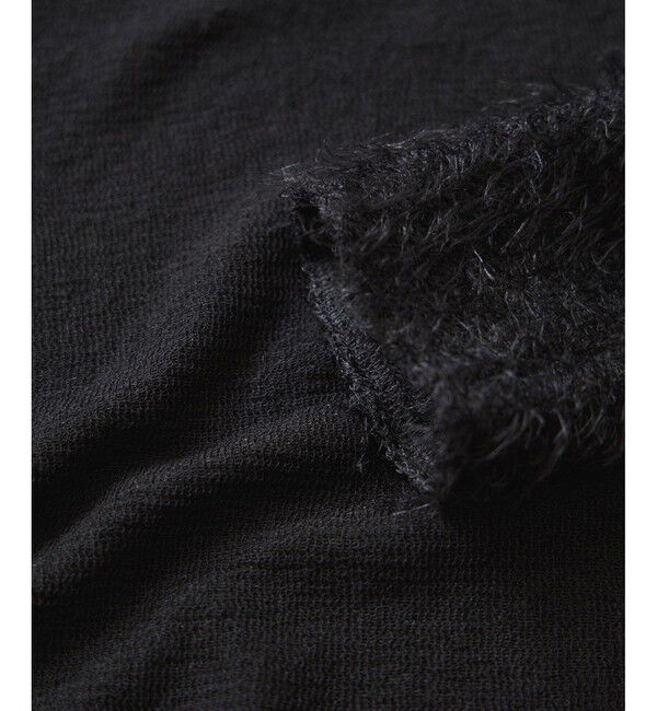 VIS「フェザー切り替えスリーブシアータートルニット」|ニット・セーター|