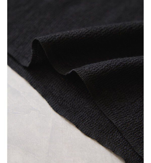 VIS「フェザー切り替えスリーブシアータートルニット」|ニット・セーター|