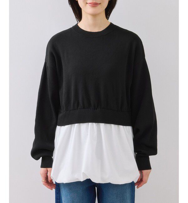 VIS「【WEB限定】シャツドッキングプルオーバー」|Tシャツ・カットソー|