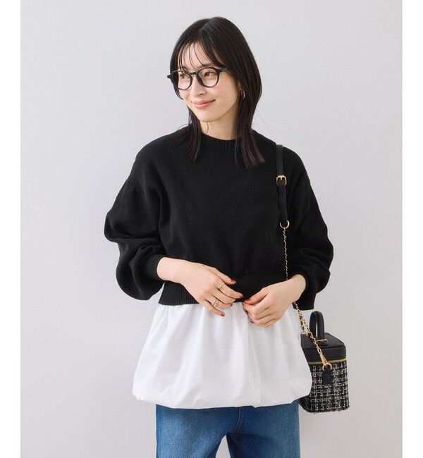 VIS「【WEB限定】シャツドッキングプルオーバー」|Tシャツ・カットソー|