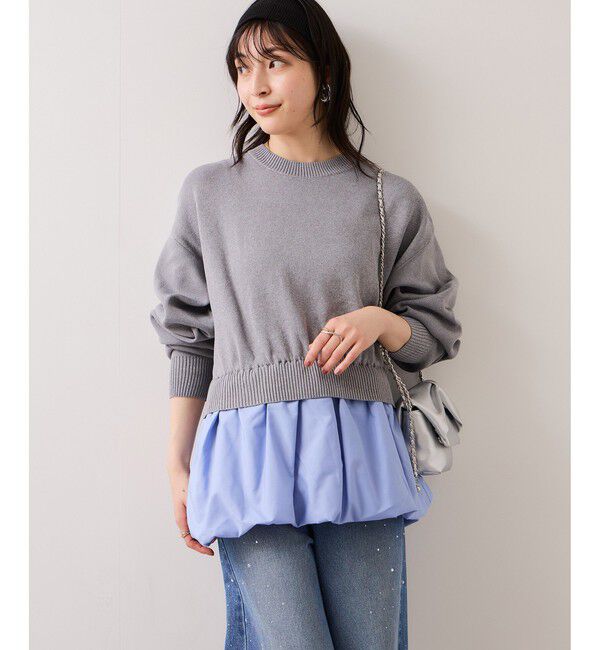 VIS「【WEB限定】シャツドッキングプルオーバー」|Tシャツ・カットソー|