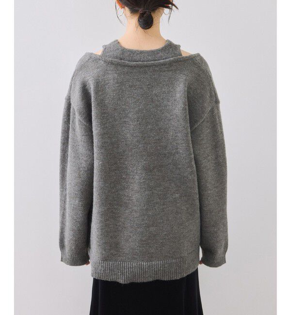 VIS「【WEB限定】アンサンブル風Vネックニット」|ニット・セーター|