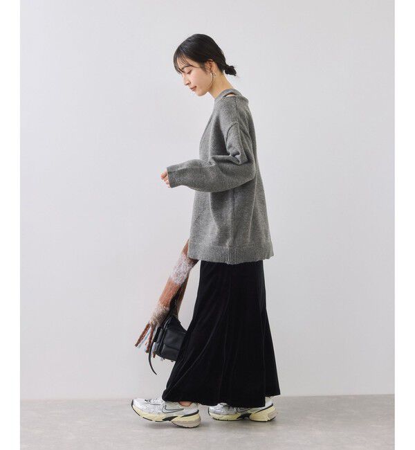 VIS「【WEB限定】アンサンブル風Vネックニット」|ニット・セーター|