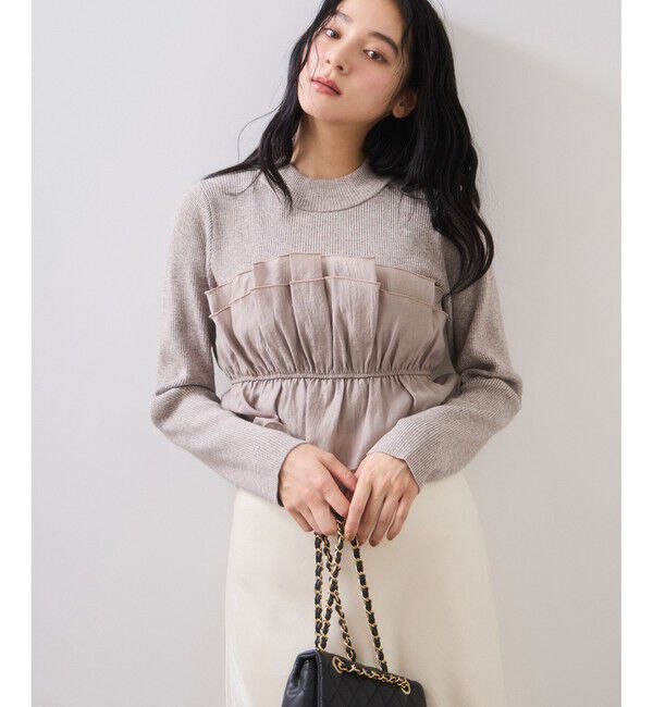 VIS「ビスチェドッキングニットプルオーバー/セットアップ対応」|ニット・セーター|