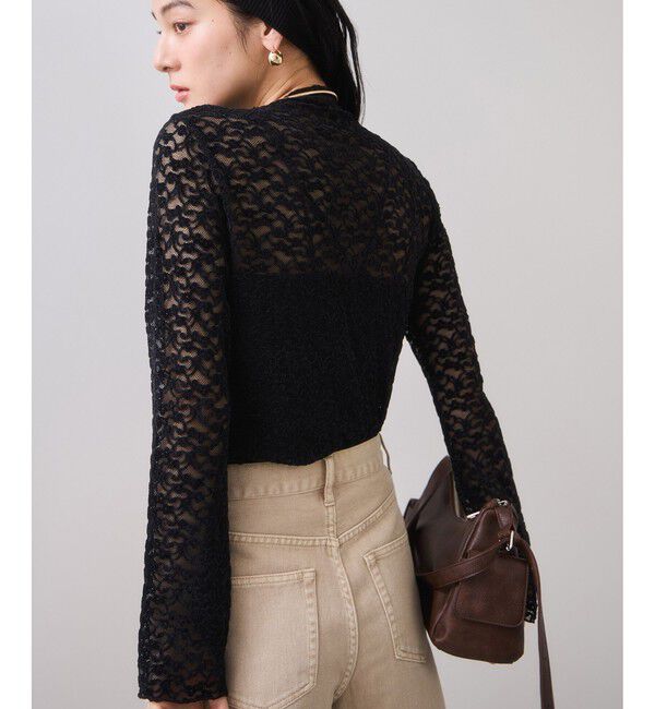 VIS「レースプチハイネックインナープルオーバー」|Tシャツ・カットソー|