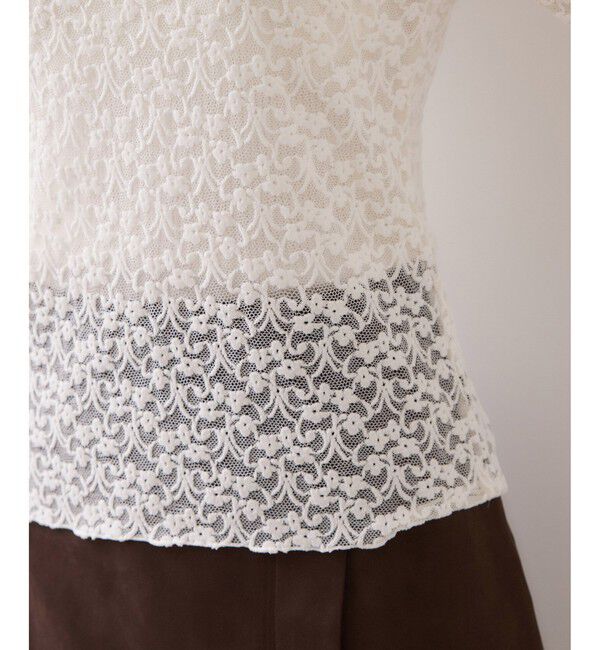 VIS「レースプチハイネックインナープルオーバー」|Tシャツ・カットソー|