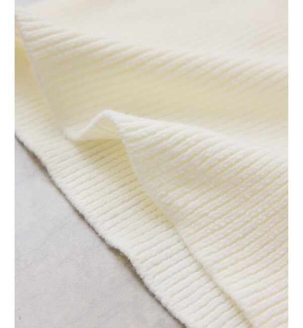 VIS「フェザーヤーンオフショルもちもちリブニット/イージーケア」|ニット・セーター|