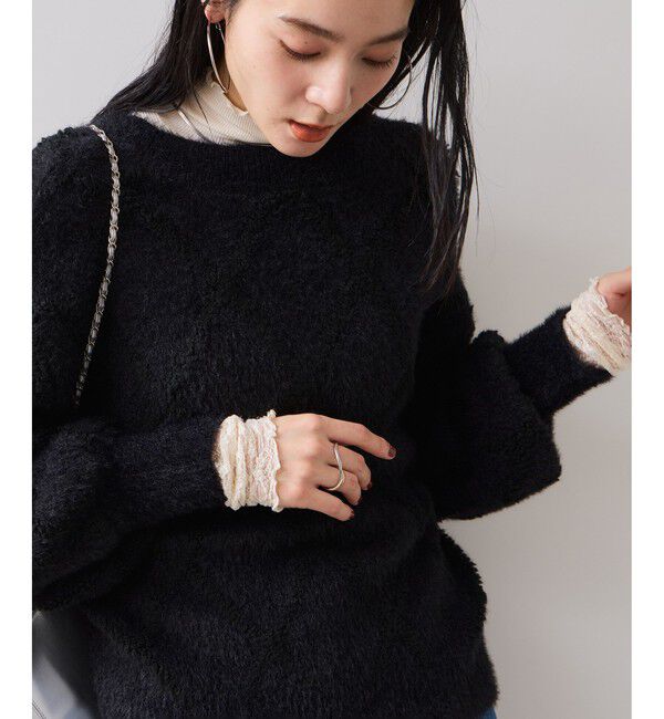 VIS「アーガイルフェザーニット/2WAY・イージーケア」|ニット・セーター|