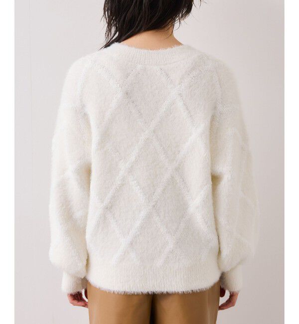 VIS「アーガイルフェザーニット/2WAY・イージーケア」|ニット・セーター|