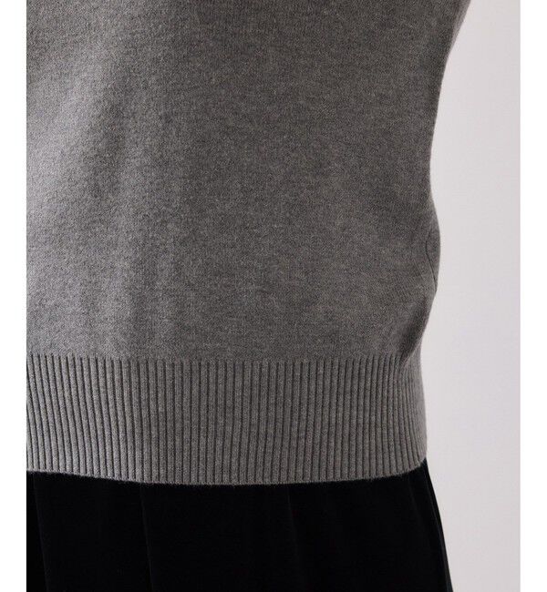 VIS「ビジュー付きシャギーカラーニットトップス」|ニット・セーター|