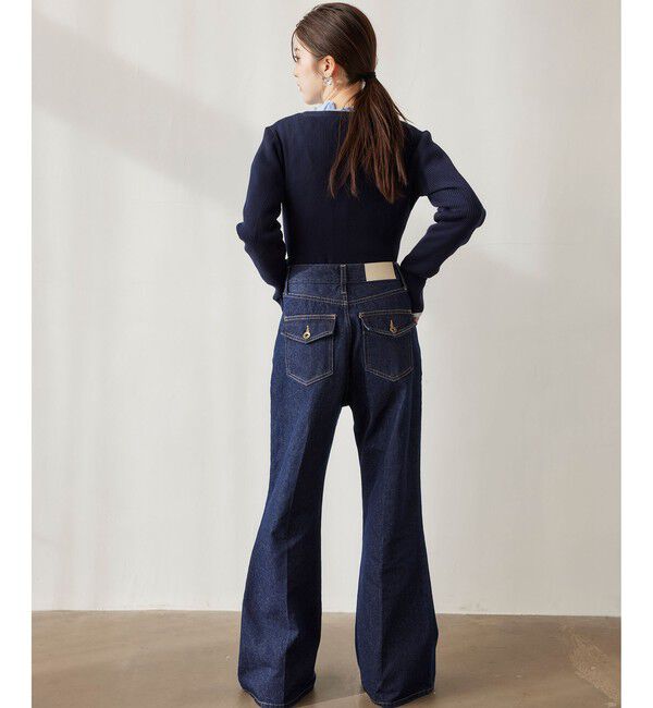 VIS「フレアシルエットデニムパンツ」|デニム|