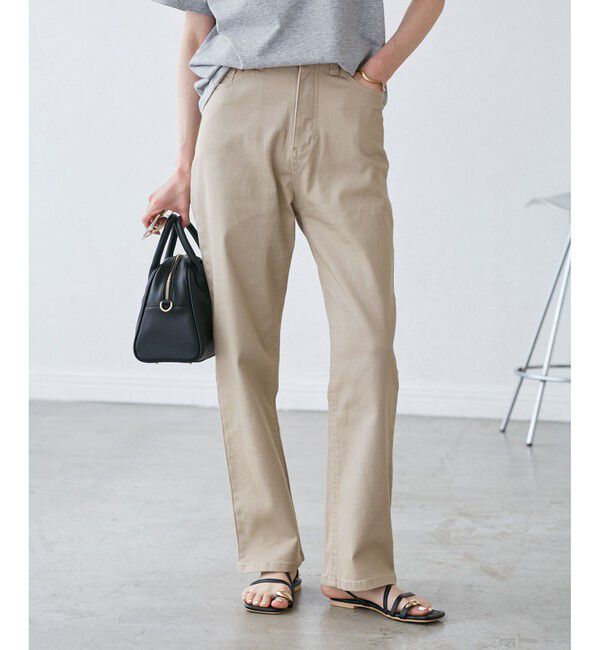 Rope&rsquo;Picnic「【新色追加】【ウエスト革命デニム】ウエストシェイプハイライズマムジーンズ」|デニム|