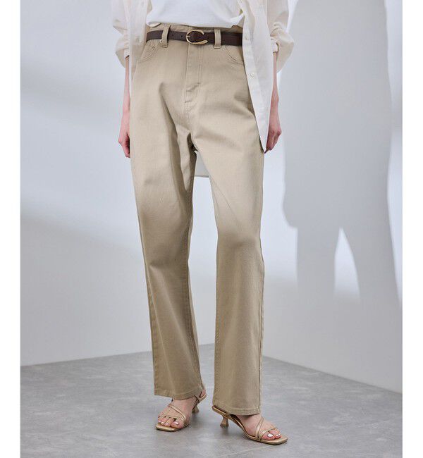 Rope&rsquo;Picnic「【新色追加】【ウエスト革命デニム】ウエストシェイプハイライズマムジーンズ」|デニム|