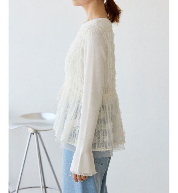 Rope&rsquo;Picnic「フリンジチュールジレ」|ベスト・ジレ|