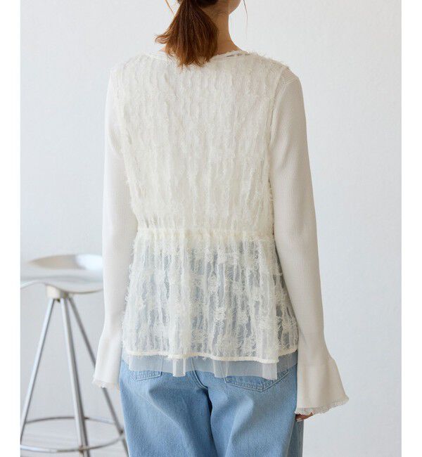 Rope&rsquo;Picnic「フリンジチュールジレ」|ベスト・ジレ|