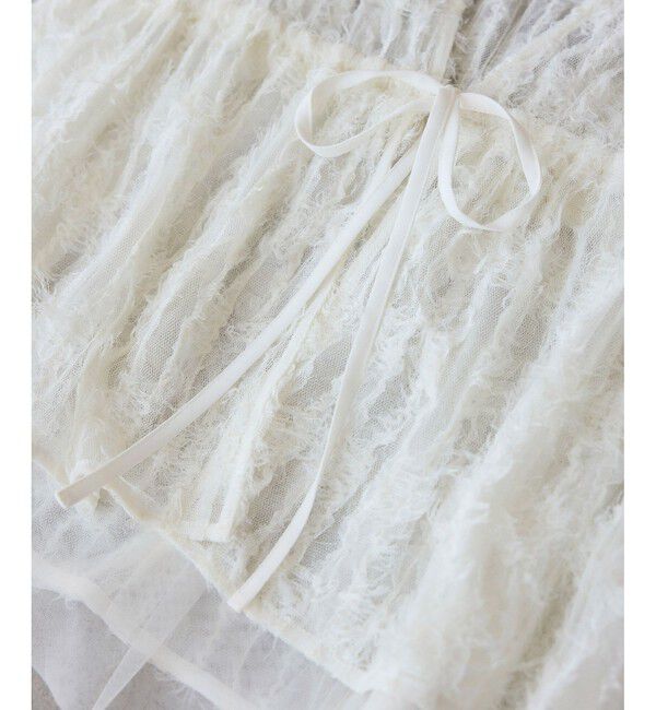 Rope&rsquo;Picnic「フリンジチュールジレ」|ベスト・ジレ|