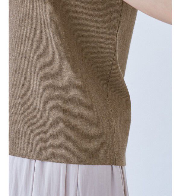 Rope&rsquo;Picnic「【洗濯機OK】LEVITAゼロスリーブサマーニットプルオーバー」|ニット・セーター|