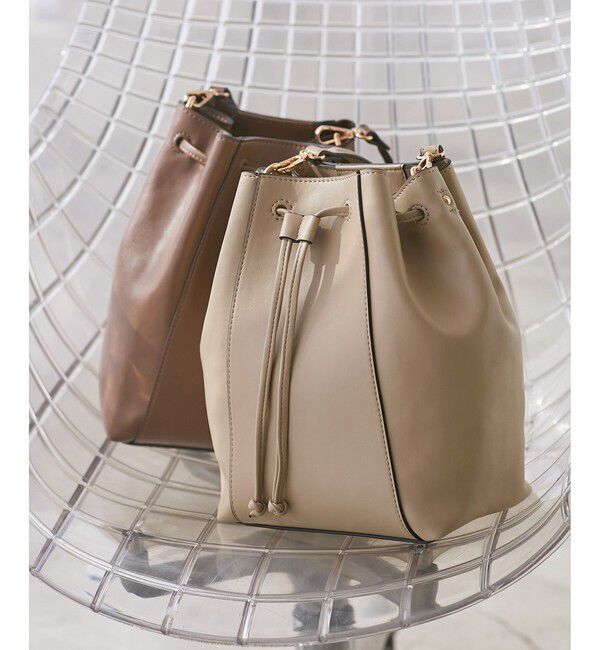 ROPE PICNIC PASSAGE「2WAYドロストショルダーバッグ」|ショルダー・メッセンジャー|ベージュ系(28)