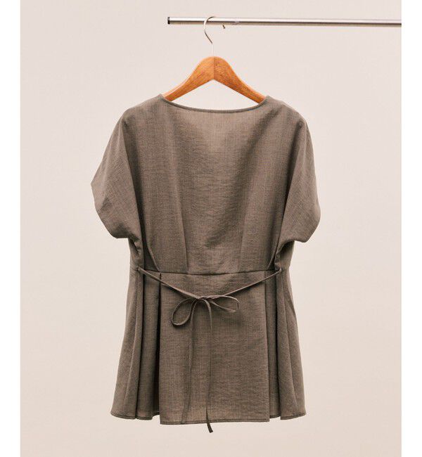 Rope&rsquo;Picnic「【接触冷感】ハートネックペプラムブラウス」|シャツ・ブラウス|