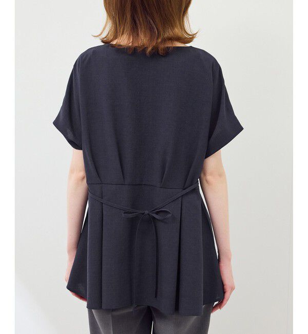 Rope&rsquo;Picnic「【接触冷感】ハートネックペプラムブラウス」|シャツ・ブラウス|