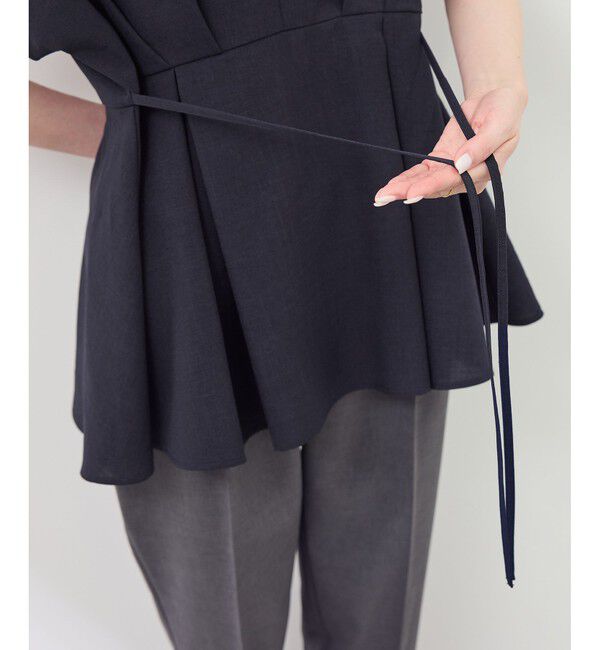 Rope&rsquo;Picnic「【接触冷感】ハートネックペプラムブラウス」|シャツ・ブラウス|