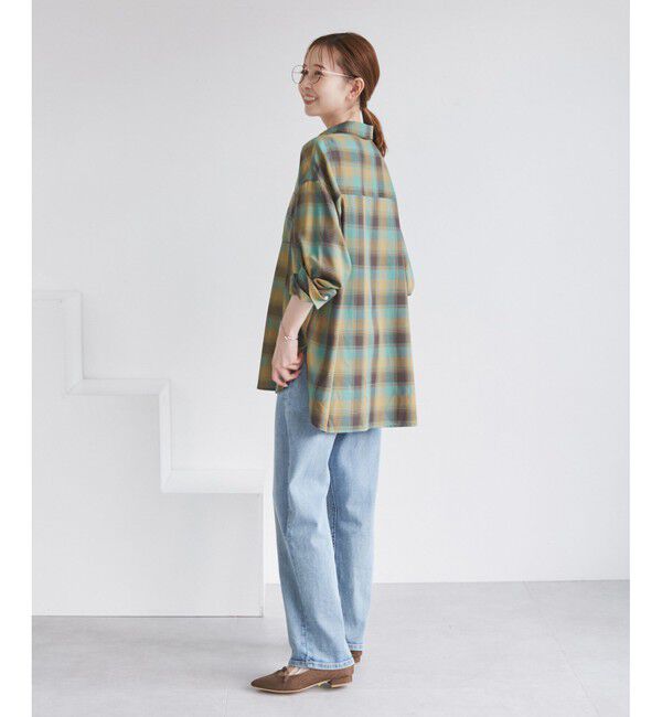 Rope&rsquo;Picnic「オンブレチェックシャツ/UVケア」|シャツ・ブラウス|