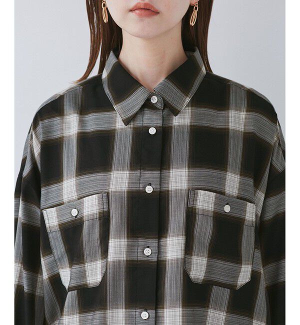 Rope&rsquo;Picnic「オンブレチェックシャツ/UVケア」|シャツ・ブラウス|