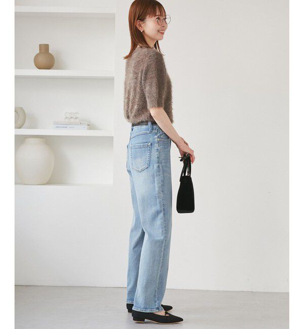 Rope&rsquo;Picnic「シャギーニットハーフスリーブプルオーバー」|ニット・セーター|