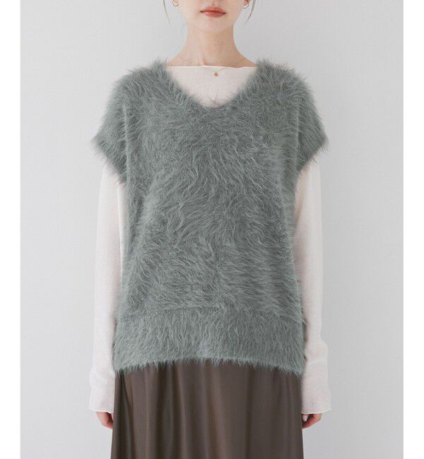 Rope&rsquo;Picnic「シャギーニットベスト」|ベスト・ジレ|